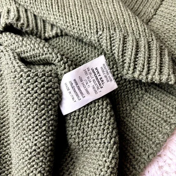 Momoni Women's Knitted Sweater Cardigan Pullover Long Sleeve Green, XS Italy - Picture 7 of 12